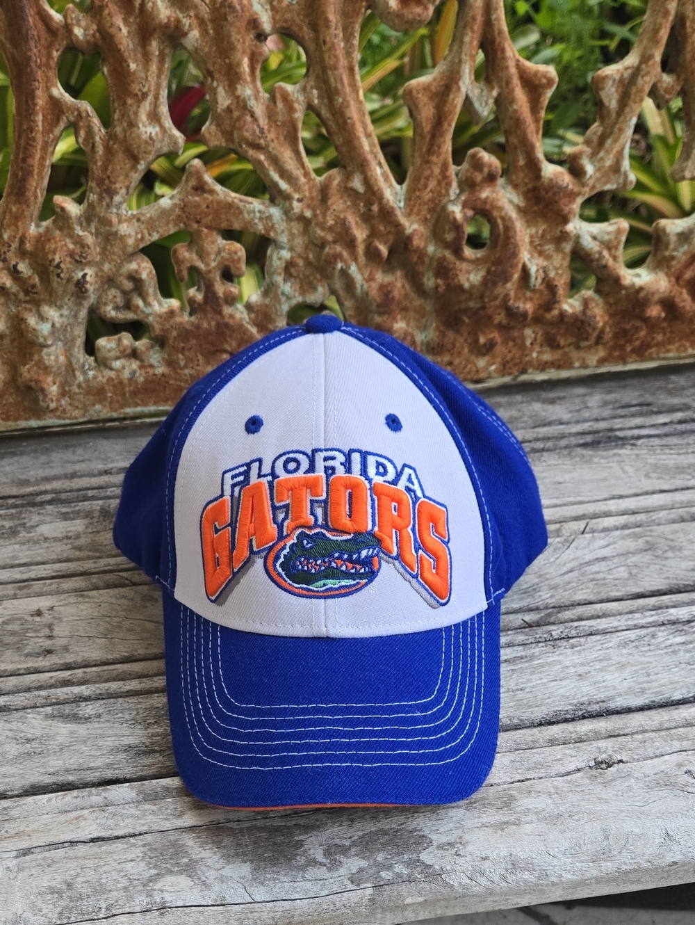 NCAA Florida Gators Blue White Orange Logo Cap